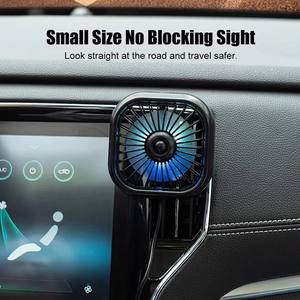 Ventilador USB para Salida <span class=keywords><strong>de</strong></span> Aire <span class=keywords><strong>de</strong></span> Coche con Luz <span class=keywords><strong>de</strong></span> Cambio <span class=keywords><strong>de</strong></span> <span class=keywords><strong>Color</strong></span> y 3 Velocidades - Product Image 6
