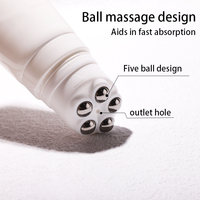 Tube souple en plastique cosmétique pour crème contour des yeux, avec 5 billes de massage amincissantes, 90ml, 120ml, 200ml