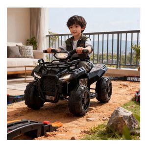 Voiture Éducative à 4 Roues en Plastique Durable pour Tout-Petits, Jouet pour Enfants Alimenté par Batterie avec Ceinture de Sécurité et Roues LED, Amusement Intérieur/Extérieur - Product Image 3