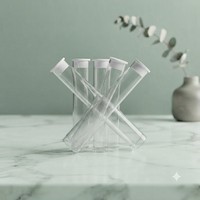 Tube transparent vide 0,5 ml 1 ml Cartouche 1 gramme 1g Boîte d'emballage en plastique PC 75 mm 85 mm avec capuchon