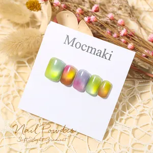 MOCMAKI9 Color gradient Foundation Solid nail art full of vitality suitable for everyday scenes