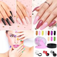 Vente en gros OEM Poudre acrylique rose clair nude à séchage rapide en vrac Poudre acrylique naturelle 2 en 1 pour ongles au beurre