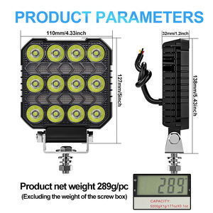 4 ''Inch Led Work Light Car Truck Offroad Driving Square Light <span class=keywords><strong>4x4</strong></span> 12v-24V Auto Led DRL Spotlights Auxiliary Light Car Fog Lamp - Product Image 6