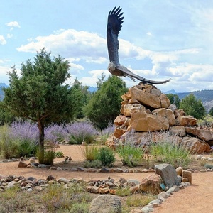 Escultura de <span class=keywords><strong>Cuervo</strong></span> de Bronce para Decoración Moderna de Jardines y Calles, Estatua de Fundición Personalizable en Latón - Product Image 6