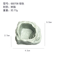 Bassin d'alimentation et bassin d'eau Chinchilla Psittacine Ophidian Tortue Araneid Maison Lézard Lézard Simulé Pierre Bol pour animaux de compagnie