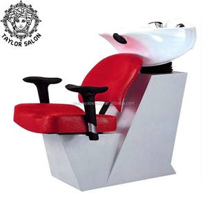 Équipement de salon de coiffure, chaise de coiffure, unité de shampooing, station de miroir, chaises de coiffure, ensemble de meubles de salon rouge - Product Image 3