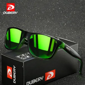 DUBERY Square Polarized Sunglasses Men TAC Lens Fashion Outdoor Travel Sun Glasses High-Quality Super Light Frame Goggles D182