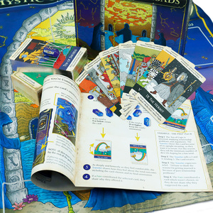 Baraja de Cartas del <span class=keywords><strong>Tarot</strong></span> con Impresión Personalizada, Caja Magnética y Soporte de Madera, Cartas del <span class=keywords><strong>Tarot</strong></span> con Estampado Dorado Personalizado y Guía - Product Image 5