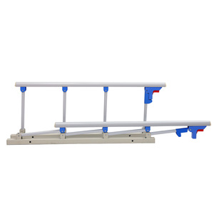 Barandilla de Seguridad para Cama de Hospital Cimai, Aleación de Aluminio, 5 Posiciones, Plegable, Correas Ajustables para Pacientes con Movilidad Reducida - Product Image 2