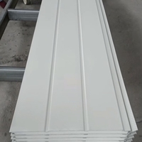 Panneau sandwich en mousse de polyuréthane imperméable, résistant aux UV et isolant thermiquement pour murs extérieurs