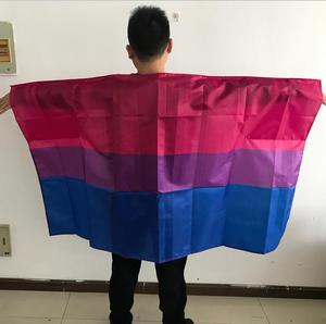 Drapeau <span class=keywords><strong>LGBT</strong></span> progressif arc-en-ciel 3x5 pieds, bon marché, en stock, à suspendre, à porter, cape, bannière avec corde pour le mois de la fierté - Product Image 2
