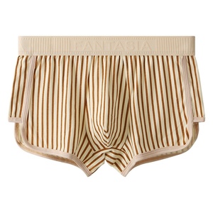 Caleçons Boxers Respirants en Coton Tricoté pour Hommes XXL, Taille Logotée à Rayures Carreaux, <span class=keywords><strong>Pyjama</strong></span> de Maison Grande Taille, Livrés en Sachet - Product Image 5