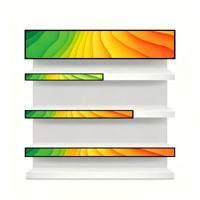 Pantalla Digital LCD HAOWEI de 23/35/47/48 Pulgadas, Tipo Barra, para Borde de Estante, Retroiluminación LED IPS, Resolución 1920x637, Montaje VESA en Pared