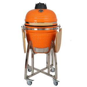 AUPLEX <span class=keywords><strong>Parrilla</strong></span> Kamado Clásica de Cerámica de 18 Pulgadas, Ahumador de Carbón para Barbacoa con Termómetro, Carrito y Estante Lateral para Jardín Exterior - Product Image 1