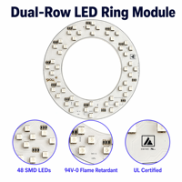 Panneau lumineux LED RVB pour miroir de maquillage avec haute luminosité, performance stable, fabrication de circuits imprimés personnalisés, fourniture d'usine