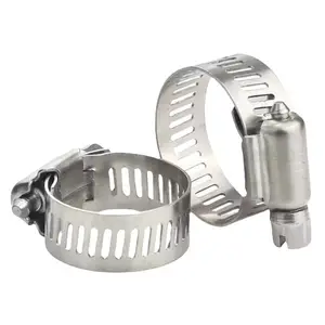 Einstellbare Clamping-Ring Metall-Schraubband-Schlauchklemme Edelstahlrohr-Clampspring-Schlauchklemme
