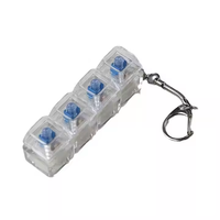 Pendentif clavier anti-stress, porte-clés jouet, bouton de décompression, clicker de doigt, jouet anti-stress