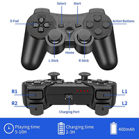 Controlador de juego inalámbrico 2,4G Joystick Gamepad doble para Android TV Box PC PS3 y Steam Gaming Joypad