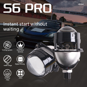 Sanvi Usine Bas <span class=keywords><strong>Prix</strong></span> Haute Qualité 2.5 pouces S6 Pro Bi Led Projecteur Lentille 6000K 48 W/pcs Led Lentille Phares pour Éclairage de Voiture - Product Image 2