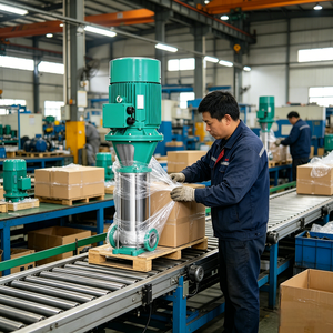 Pompe à eau verticale multi-étages haute pression en acier inoxydable pour circulation industrielle - Product Image 6