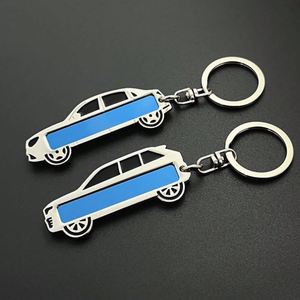 Llavero con Placa de Matrícula Personalizada, Grabada con Láser, de Aleación de Zinc, Estilo Vintage, Mini Coche, Antipérdida - Product Image 3