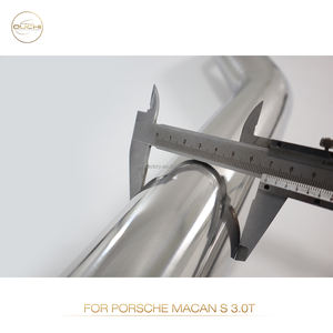 Sistema de escape Ouchi, tubo medio de rendimiento de acero inoxidable para Porsche <span class=keywords><strong>Macan</strong></span> S GTS 3,0 T, tubo recto - Product Image 6