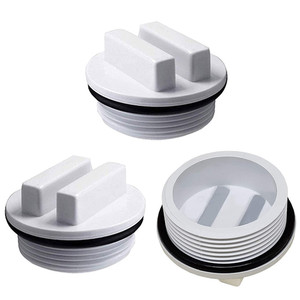 Bouchon antigel pour piscine avec joint torique en PVC blanc résistant à la corrosion pour utilisation hivernale en piscine gonflable - Product Image 5