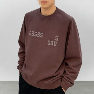 Felpa Fear da uomo 2023, elegante, a maniche lunghe, personalizzabile, tinta unita, <span class=keywords><strong>oversize</strong></span>, stile Highstreet, girocollo, con cappuccio e senza cappuccio - Product Image 6
