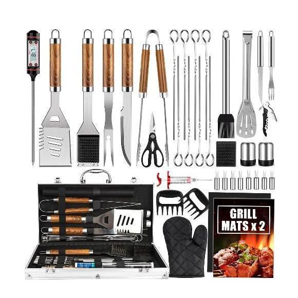 38 Piece Stainless Steel BBQ Set