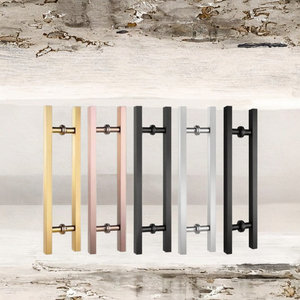 JST888A H Type Main Brushed Modern Stainless Steel Gold Matte Black <b>Door</b> <b>Pull</b> <b>Handle</b> Front Sliding Glass Wood Easy - Product Image 3