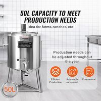 Équipement professionnel de pasteurisation de lait en acier inoxydable 304 de qualité alimentaire avec contrôle du temps et de la température