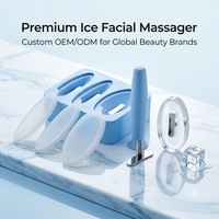 Glaçons en silicone de qualité alimentaire pour massage facial, outil de cryothérapie réutilisable, plateau à glaçons pour le visage, OEM ODM