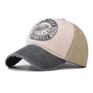 Casquette de baseball vintage imprimée bicolore usée, personnalisable, vente en gros, fournisseur chinois - Product Image 3