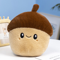 Coussin en peluche amusant en forme de burger de dessin animé, petit animal en peluche avec rembourrage en coton PP, idéal pour les fêtes et la détente