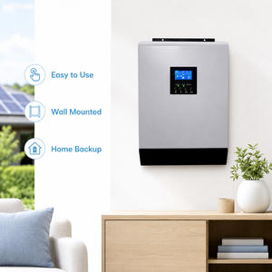 Système solaire hybride Powermerry 5 kW monophasé avec onduleur solaire MPPT, entrée de tension <span class=keywords><strong>PV</strong></span>, routeur WiFi pour usage domestique et alimentation de secours - Product Image 5