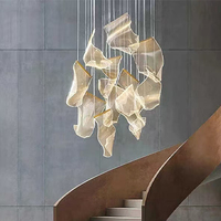 Lustre de plafond moderne de luxe en acrylique pour villa, salon, escalier, décoration, lampe suspendue LED pour salle à manger, garantie 5 ans