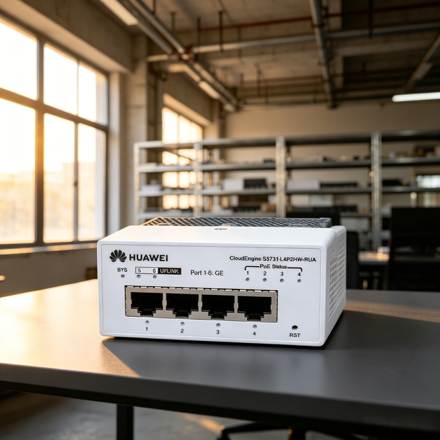 Huaweis S5731-L4P2HW-RUA Series 98011766 (4 10/100/1000BASE-T Ethernet Ports, PoE++, 2 Hybrid Gigabit SFP) Enterprise Switches