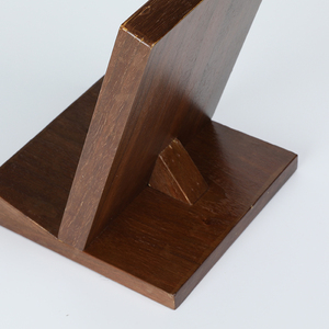 Estante de exhibición de libros de madera maciza de 150x150x195mm para escritorio, biblioteca o estantería. - Product Image 3