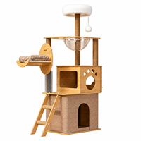 Arbre à chat tout-en-un personnalisé avec condo pour chat, griffoir et jouet interactif pour chat