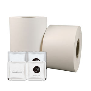 Rivestimento bianco senza plastica impermeabile biodegradabile Eco Friendly Kraft rotoli di carta da imballaggio personalizzati per guanti monouso - Product Image 1