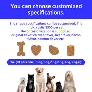 Articulation de la hanche personnalisée à mâcher doux pour chiens Supplément de soins de santé pour animaux de compagnie Glucosamine Chondroïtine Curcuma MSM Soulage la douleur - Product Image 4