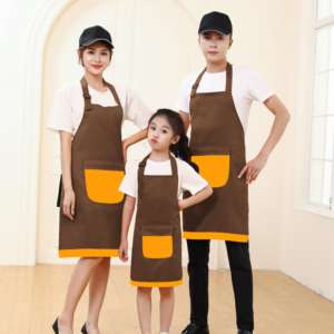 Ventas calientes populares Precio a granel Logotipo personalizado Barbacoa Delantal Niños Delantal para pintar Delantal familiar - Product Image 4