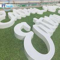 Letras de Canal Acrílicas LED 3D Personalizadas, Letrero de Plástico Blanco Opal Impermeable para Negocios, Tiendas y Restaurantes