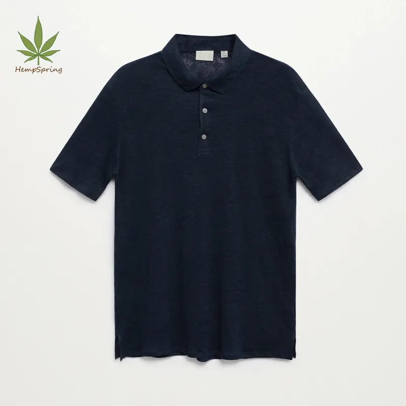 Mannen Polo Shirts Eco Vriendelijke Tshirt Zuiver Linnen Jersey Duurzame Kleding Polo Natuurlijke 100% Linnen Polo Shirts Mannen