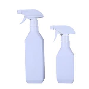 ขวดพลาสติกสีขาวขนาด500มล. พร้อมปั๊มสเปรย์แบบทริกเกอร์ขวดน้ำหอมสเปรย์แอลกอฮอล์สำหรับทำความสะอาด - Product Image 1