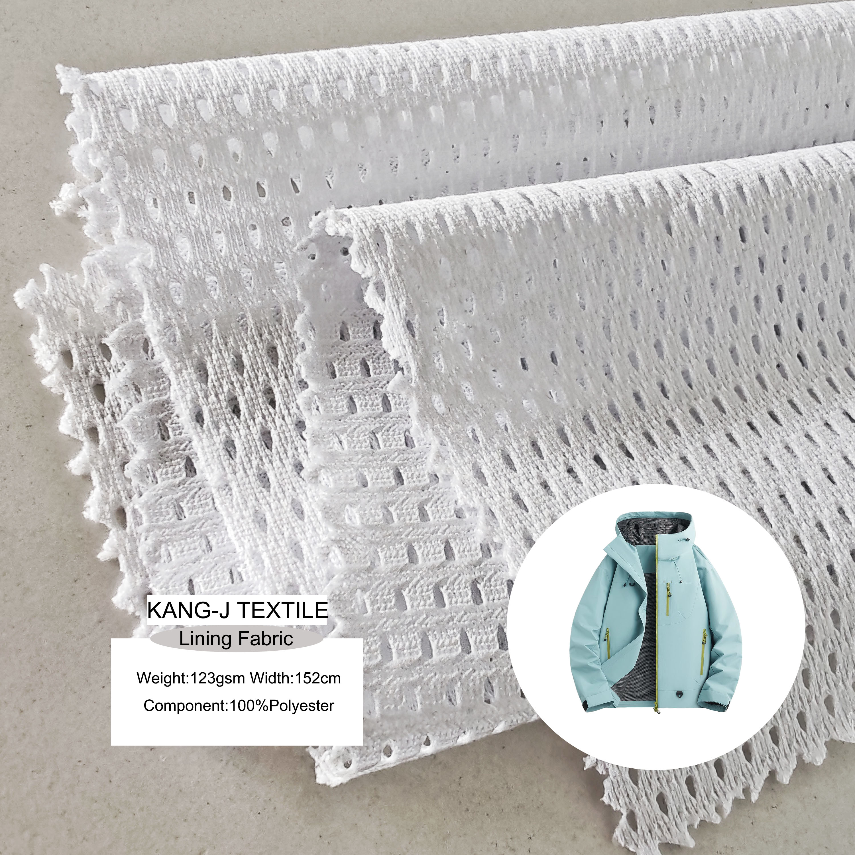 Hot Selling 100% Polyester Fabric Mesh Fabric for Interlining Swimwear and Backpacks in the USA Fabric