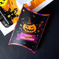 Offre Spéciale : Dossiers en Carton Recyclable pour Bonbons, Biodégradables, Écologiques, Portables, Motif Citrouille de Dessin Animé pour Halloween
