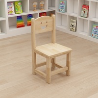 Ensemble de bureau et chaise pour enfants Jinyou Kindergarten, style nordique, en bois massif non peint, pour l'apprentissage précoce, la lecture, le dessin et l'écriture