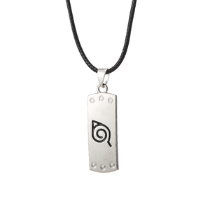 Collier pendentif ZRM Anime pour Konoha Rebellion Ninja, avec logo en alliage, motif de protection frontale <span class=keywords><strong>et</strong></span> de personnalité sable, style bohème avec cordon, direct usine - Product Image 4