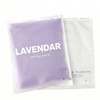 Sacs en polyéthylène personnalisés pour vêtements, sacs en plastique givrés avec fermeture éclair pour vêtements